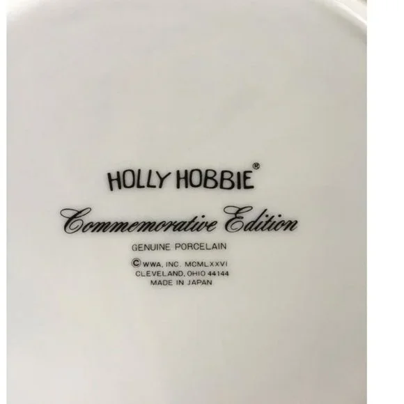 Vtg Mother's Day 1973 Holly Hobbie Plate AMERICA GREETINGS with vtg Plate Hanger - Picture 8 of 8